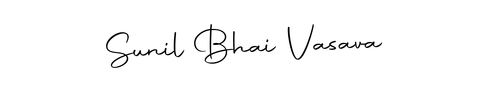 Design your own signature with our free online signature maker. With this signature software, you can create a handwritten (Autography-DOLnW) signature for name Sunil Bhai Vasava. Sunil Bhai Vasava signature style 10 images and pictures png
