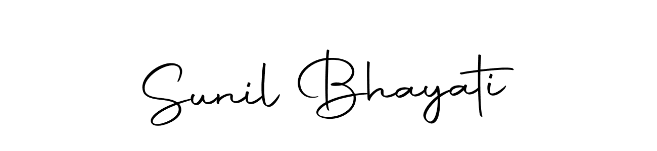 How to make Sunil Bhayati signature? Autography-DOLnW is a professional autograph style. Create handwritten signature for Sunil Bhayati name. Sunil Bhayati signature style 10 images and pictures png