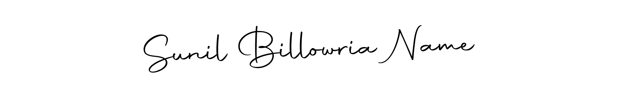 Use a signature maker to create a handwritten signature online. With this signature software, you can design (Autography-DOLnW) your own signature for name Sunil Billowria Name. Sunil Billowria Name signature style 10 images and pictures png