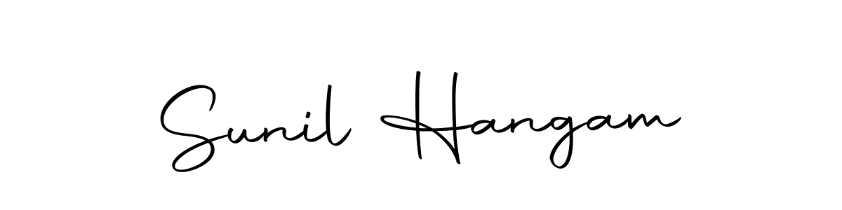 Design your own signature with our free online signature maker. With this signature software, you can create a handwritten (Autography-DOLnW) signature for name Sunil Hangam. Sunil Hangam signature style 10 images and pictures png