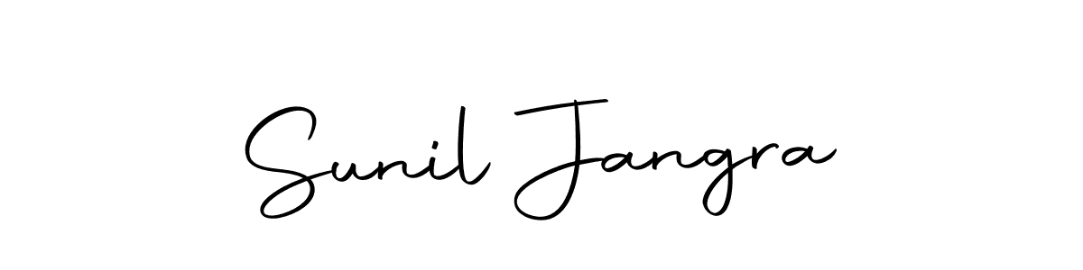 You should practise on your own different ways (Autography-DOLnW) to write your name (Sunil Jangra) in signature. don't let someone else do it for you. Sunil Jangra signature style 10 images and pictures png