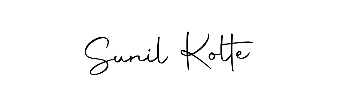 Design your own signature with our free online signature maker. With this signature software, you can create a handwritten (Autography-DOLnW) signature for name Sunil Kolte. Sunil Kolte signature style 10 images and pictures png