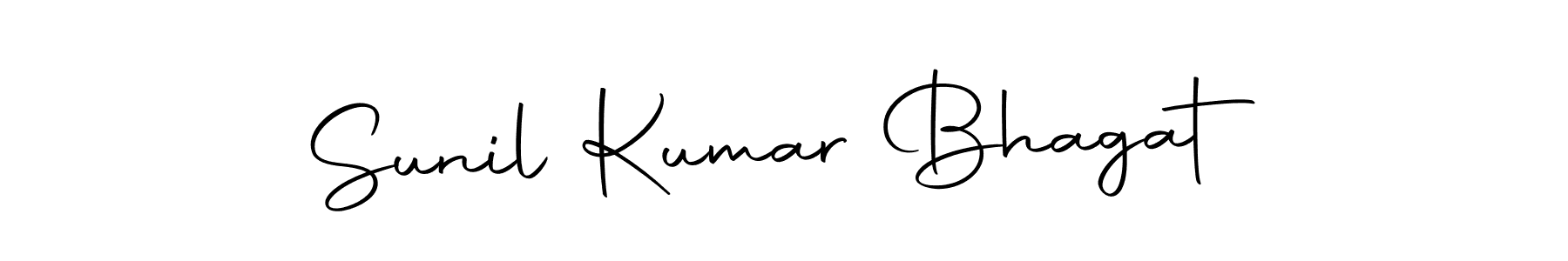 How to make Sunil Kumar Bhagat name signature. Use Autography-DOLnW style for creating short signs online. This is the latest handwritten sign. Sunil Kumar Bhagat signature style 10 images and pictures png