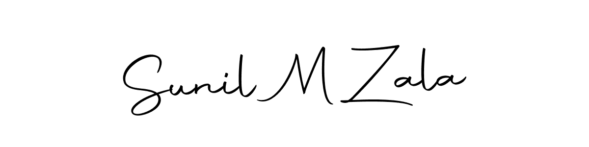 Use a signature maker to create a handwritten signature online. With this signature software, you can design (Autography-DOLnW) your own signature for name Sunil M Zala. Sunil M Zala signature style 10 images and pictures png