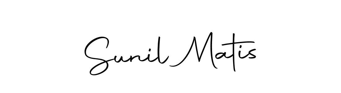 You should practise on your own different ways (Autography-DOLnW) to write your name (Sunil Matis) in signature. don't let someone else do it for you. Sunil Matis signature style 10 images and pictures png
