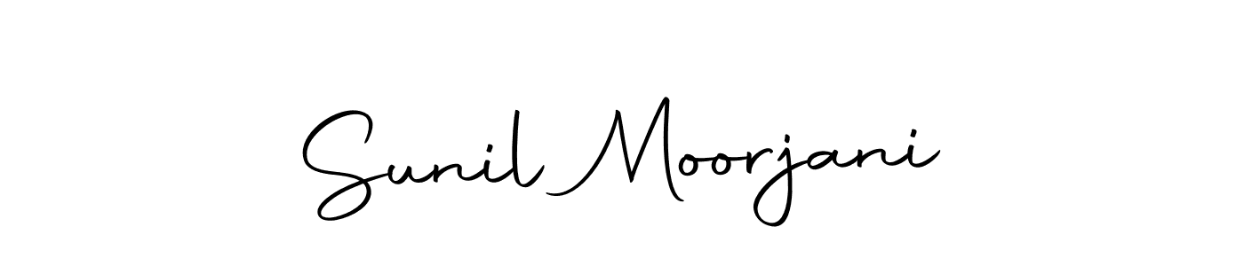 How to make Sunil Moorjani name signature. Use Autography-DOLnW style for creating short signs online. This is the latest handwritten sign. Sunil Moorjani signature style 10 images and pictures png