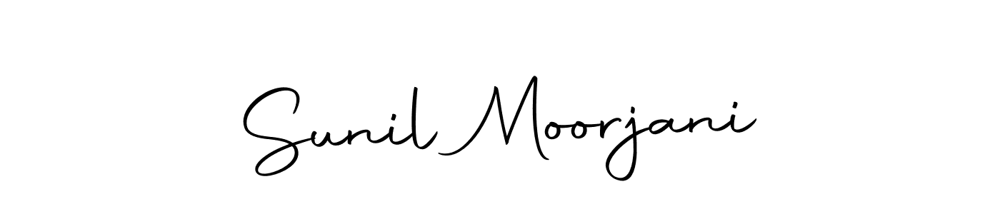 How to make Sunil Moorjani name signature. Use Autography-DOLnW style for creating short signs online. This is the latest handwritten sign. Sunil Moorjani signature style 10 images and pictures png