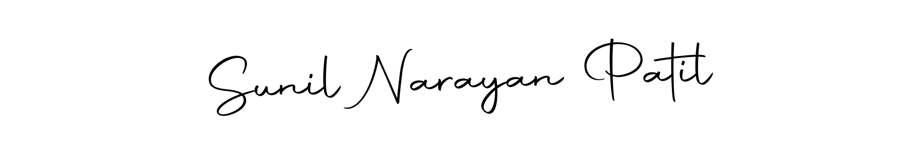 Create a beautiful signature design for name Sunil Narayan Patil. With this signature (Autography-DOLnW) fonts, you can make a handwritten signature for free. Sunil Narayan Patil signature style 10 images and pictures png