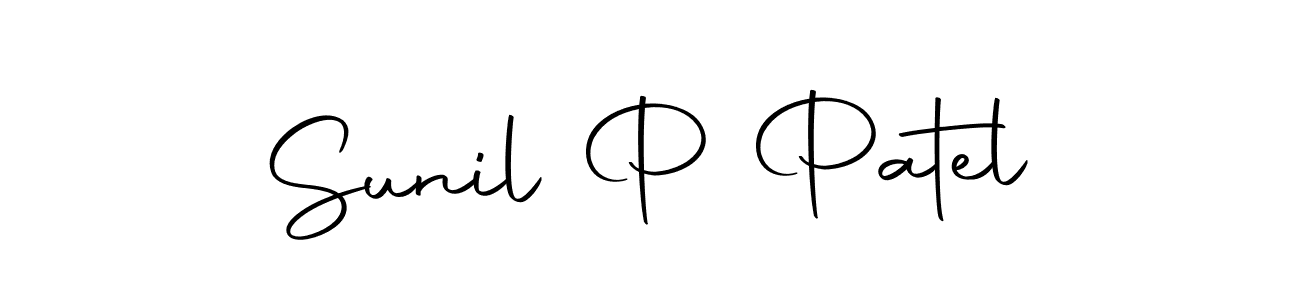 Sunil P Patel stylish signature style. Best Handwritten Sign (Autography-DOLnW) for my name. Handwritten Signature Collection Ideas for my name Sunil P Patel. Sunil P Patel signature style 10 images and pictures png