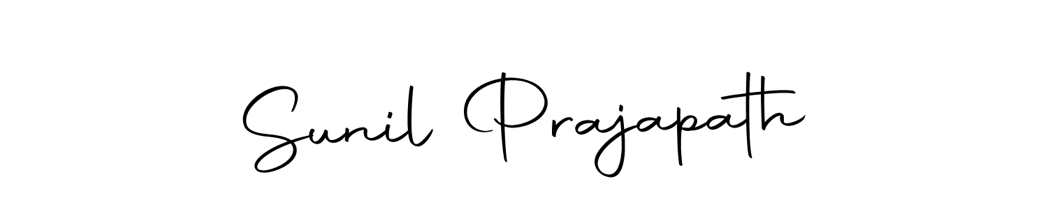 How to make Sunil Prajapath name signature. Use Autography-DOLnW style for creating short signs online. This is the latest handwritten sign. Sunil Prajapath signature style 10 images and pictures png