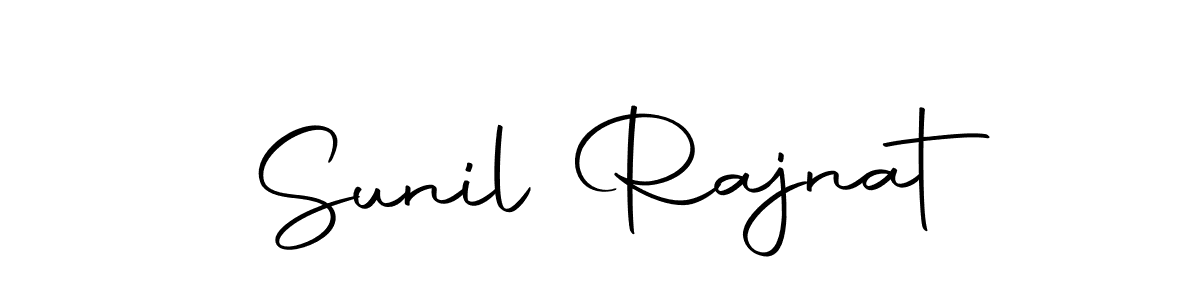 How to make Sunil Rajnat name signature. Use Autography-DOLnW style for creating short signs online. This is the latest handwritten sign. Sunil Rajnat signature style 10 images and pictures png