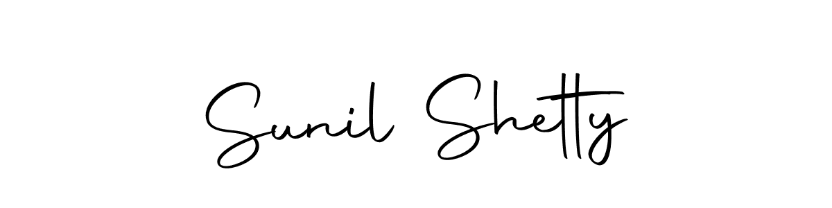 How to make Sunil Shetty name signature. Use Autography-DOLnW style for creating short signs online. This is the latest handwritten sign. Sunil Shetty signature style 10 images and pictures png