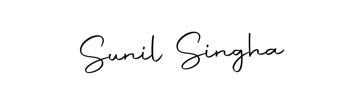 Use a signature maker to create a handwritten signature online. With this signature software, you can design (Autography-DOLnW) your own signature for name Sunil Singha. Sunil Singha signature style 10 images and pictures png