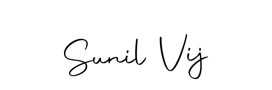 Design your own signature with our free online signature maker. With this signature software, you can create a handwritten (Autography-DOLnW) signature for name Sunil Vij. Sunil Vij signature style 10 images and pictures png