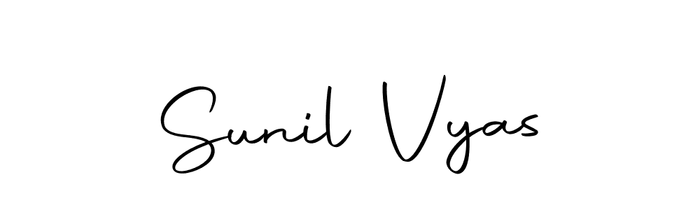 Make a beautiful signature design for name Sunil Vyas. With this signature (Autography-DOLnW) style, you can create a handwritten signature for free. Sunil Vyas signature style 10 images and pictures png