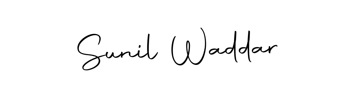 Sunil Waddar stylish signature style. Best Handwritten Sign (Autography-DOLnW) for my name. Handwritten Signature Collection Ideas for my name Sunil Waddar. Sunil Waddar signature style 10 images and pictures png