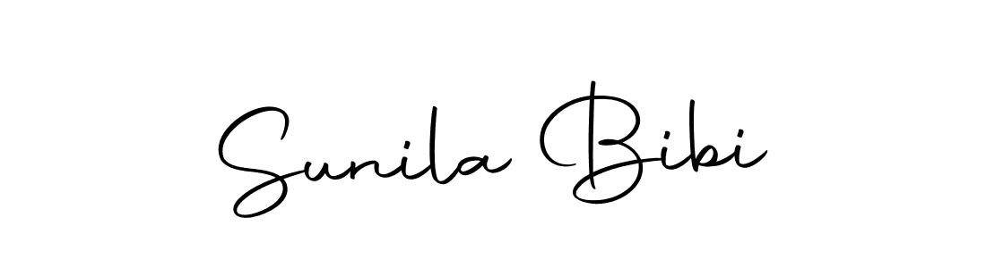 Create a beautiful signature design for name Sunila Bibi. With this signature (Autography-DOLnW) fonts, you can make a handwritten signature for free. Sunila Bibi signature style 10 images and pictures png