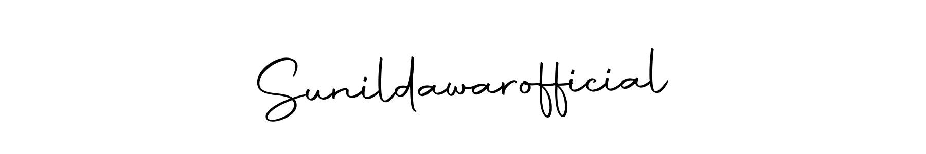 Use a signature maker to create a handwritten signature online. With this signature software, you can design (Autography-DOLnW) your own signature for name Sunildawarofficial. Sunildawarofficial signature style 10 images and pictures png