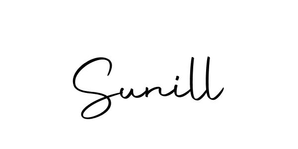 Sunill stylish signature style. Best Handwritten Sign (Autography-DOLnW) for my name. Handwritten Signature Collection Ideas for my name Sunill. Sunill signature style 10 images and pictures png