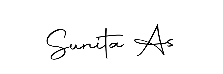 Make a beautiful signature design for name Sunita As. Use this online signature maker to create a handwritten signature for free. Sunita As signature style 10 images and pictures png