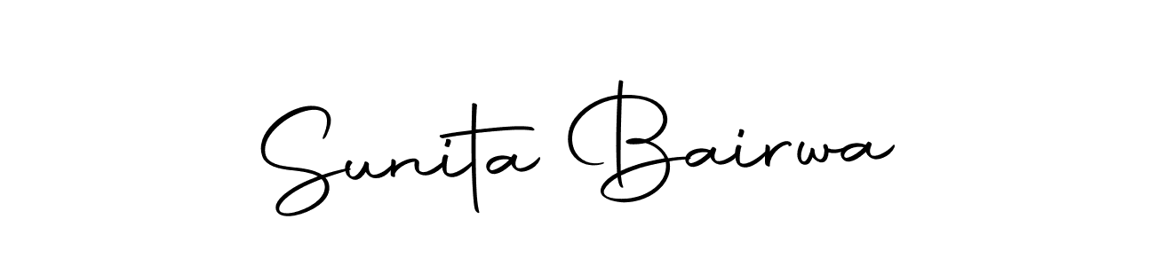 You can use this online signature creator to create a handwritten signature for the name Sunita Bairwa. This is the best online autograph maker. Sunita Bairwa signature style 10 images and pictures png