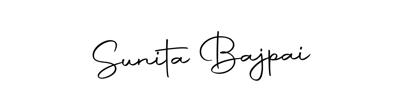 Make a beautiful signature design for name Sunita Bajpai. Use this online signature maker to create a handwritten signature for free. Sunita Bajpai signature style 10 images and pictures png