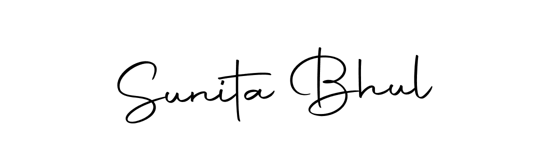 You can use this online signature creator to create a handwritten signature for the name Sunita Bhul. This is the best online autograph maker. Sunita Bhul signature style 10 images and pictures png