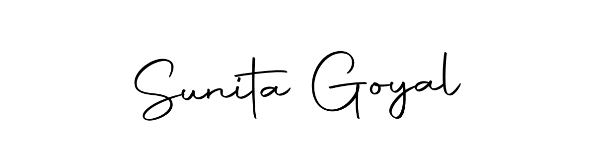 Design your own signature with our free online signature maker. With this signature software, you can create a handwritten (Autography-DOLnW) signature for name Sunita Goyal. Sunita Goyal signature style 10 images and pictures png