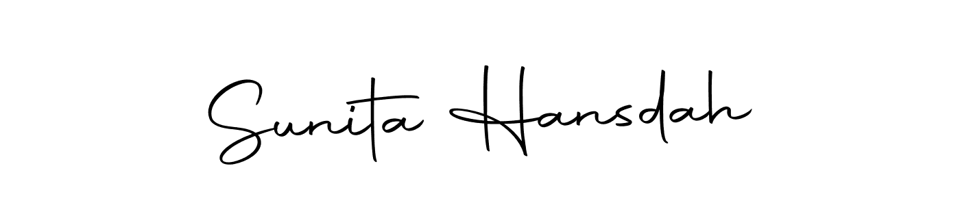 Use a signature maker to create a handwritten signature online. With this signature software, you can design (Autography-DOLnW) your own signature for name Sunita Hansdah. Sunita Hansdah signature style 10 images and pictures png