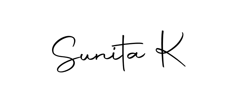 Make a beautiful signature design for name Sunita K. Use this online signature maker to create a handwritten signature for free. Sunita K signature style 10 images and pictures png