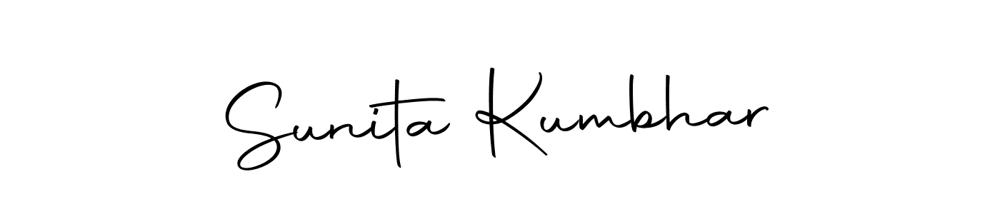 Create a beautiful signature design for name Sunita Kumbhar. With this signature (Autography-DOLnW) fonts, you can make a handwritten signature for free. Sunita Kumbhar signature style 10 images and pictures png