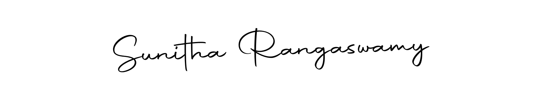 Make a beautiful signature design for name Sunitha Rangaswamy. With this signature (Autography-DOLnW) style, you can create a handwritten signature for free. Sunitha Rangaswamy signature style 10 images and pictures png