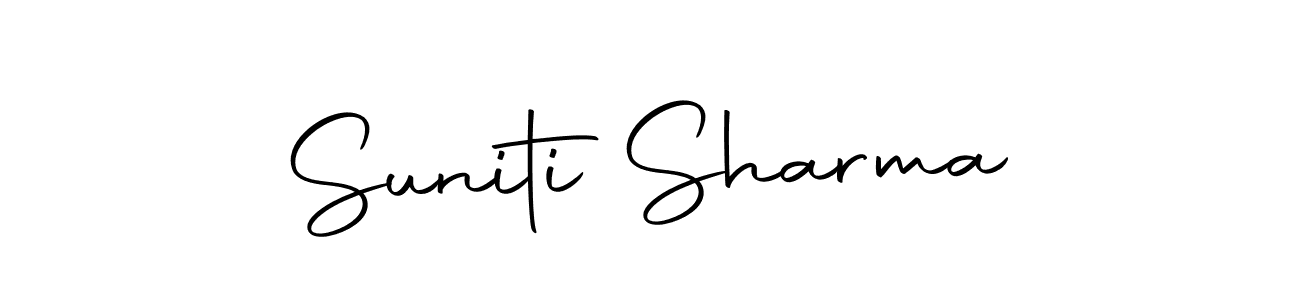 Make a beautiful signature design for name Suniti Sharma. Use this online signature maker to create a handwritten signature for free. Suniti Sharma signature style 10 images and pictures png