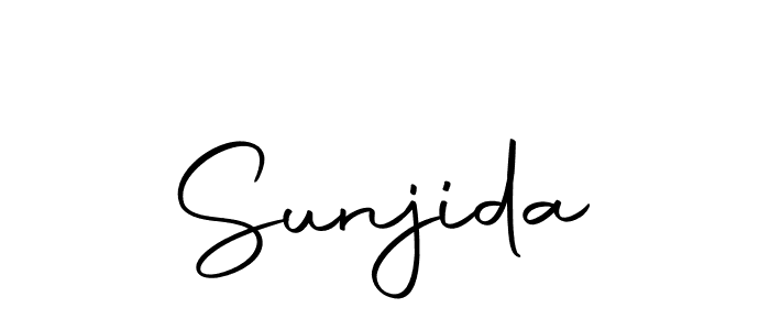 Use a signature maker to create a handwritten signature online. With this signature software, you can design (Autography-DOLnW) your own signature for name Sunjida. Sunjida signature style 10 images and pictures png