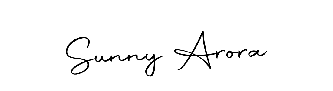 Create a beautiful signature design for name Sunny Arora. With this signature (Autography-DOLnW) fonts, you can make a handwritten signature for free. Sunny Arora signature style 10 images and pictures png