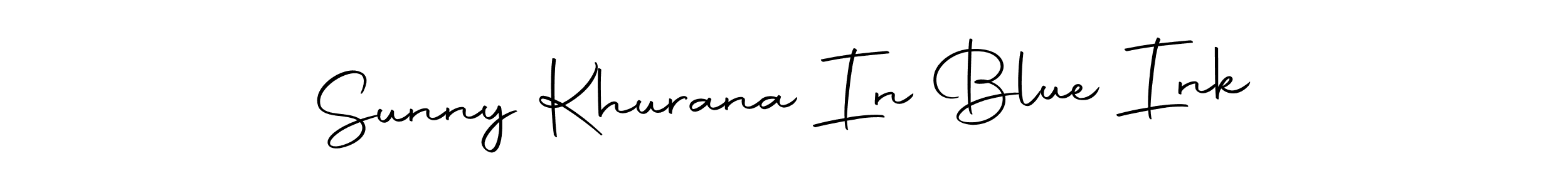 How to make Sunny Khurana In Blue Ink name signature. Use Autography-DOLnW style for creating short signs online. This is the latest handwritten sign. Sunny Khurana In Blue Ink signature style 10 images and pictures png