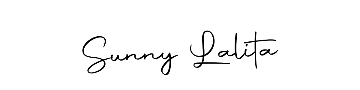 How to make Sunny Lalita signature? Autography-DOLnW is a professional autograph style. Create handwritten signature for Sunny Lalita name. Sunny Lalita signature style 10 images and pictures png