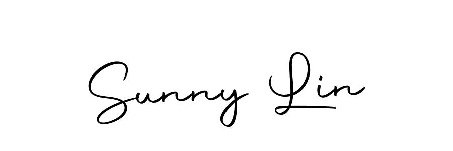 You should practise on your own different ways (Autography-DOLnW) to write your name (Sunny Lin) in signature. don't let someone else do it for you. Sunny Lin signature style 10 images and pictures png