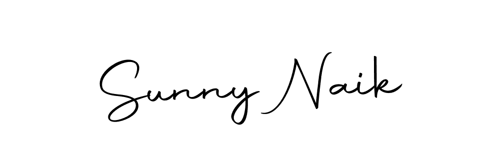 Create a beautiful signature design for name Sunny Naik. With this signature (Autography-DOLnW) fonts, you can make a handwritten signature for free. Sunny Naik signature style 10 images and pictures png