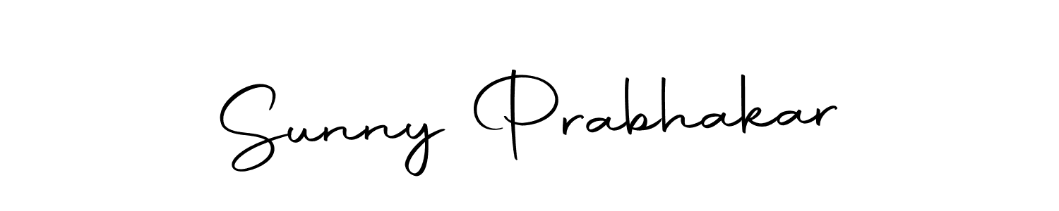 How to make Sunny Prabhakar name signature. Use Autography-DOLnW style for creating short signs online. This is the latest handwritten sign. Sunny Prabhakar signature style 10 images and pictures png