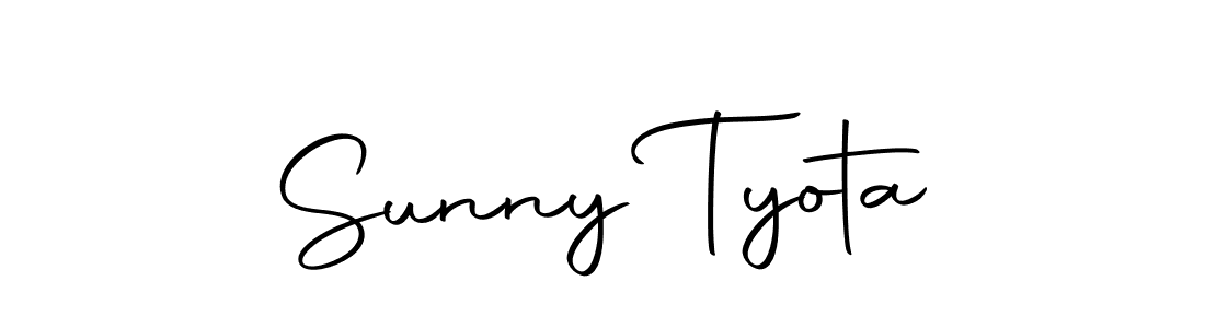 Create a beautiful signature design for name Sunny Tyota. With this signature (Autography-DOLnW) fonts, you can make a handwritten signature for free. Sunny Tyota signature style 10 images and pictures png