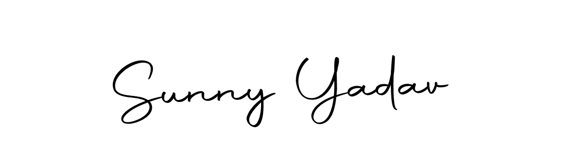 How to make Sunny Yadav name signature. Use Autography-DOLnW style for creating short signs online. This is the latest handwritten sign. Sunny Yadav signature style 10 images and pictures png