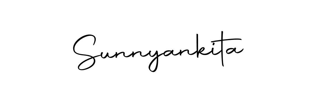 Create a beautiful signature design for name Sunnyankita. With this signature (Autography-DOLnW) fonts, you can make a handwritten signature for free. Sunnyankita signature style 10 images and pictures png
