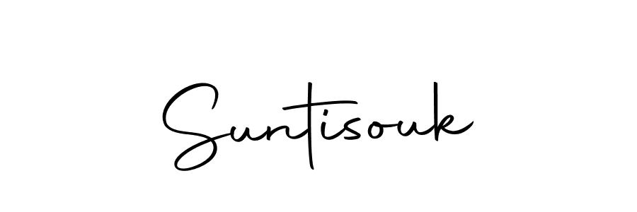 You should practise on your own different ways (Autography-DOLnW) to write your name (Suntisouk) in signature. don't let someone else do it for you. Suntisouk signature style 10 images and pictures png