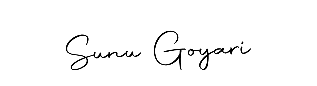 Sunu Goyari stylish signature style. Best Handwritten Sign (Autography-DOLnW) for my name. Handwritten Signature Collection Ideas for my name Sunu Goyari. Sunu Goyari signature style 10 images and pictures png