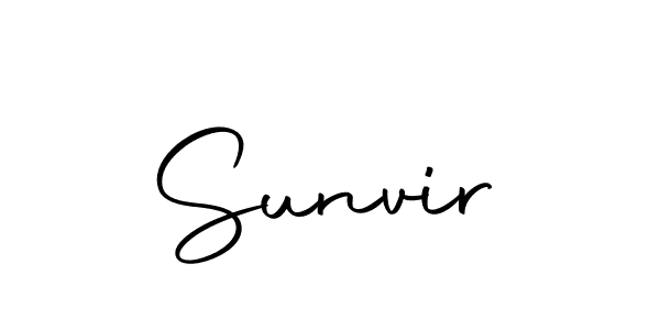 Sunvir stylish signature style. Best Handwritten Sign (Autography-DOLnW) for my name. Handwritten Signature Collection Ideas for my name Sunvir. Sunvir signature style 10 images and pictures png