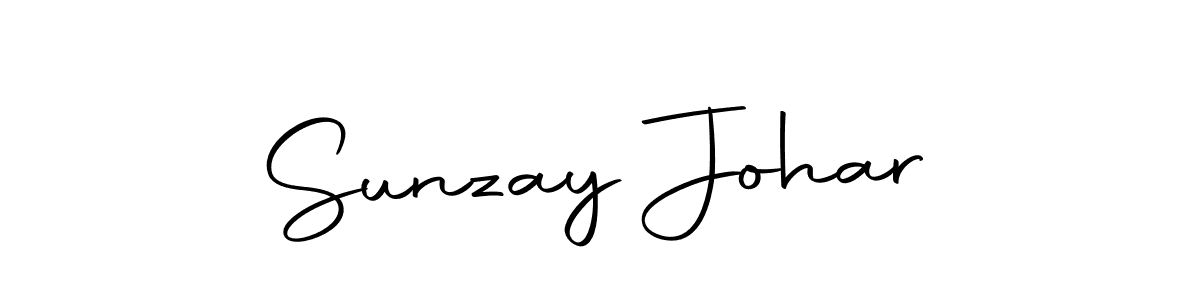 Make a beautiful signature design for name Sunzay Johar. Use this online signature maker to create a handwritten signature for free. Sunzay Johar signature style 10 images and pictures png
