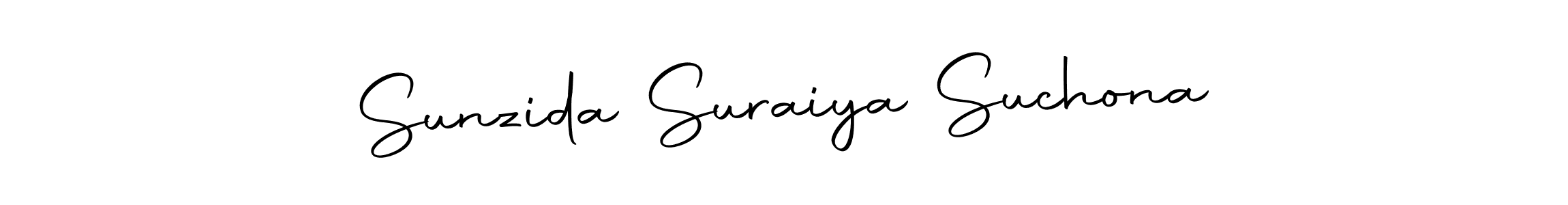 Design your own signature with our free online signature maker. With this signature software, you can create a handwritten (Autography-DOLnW) signature for name Sunzida Suraiya Suchona. Sunzida Suraiya Suchona signature style 10 images and pictures png