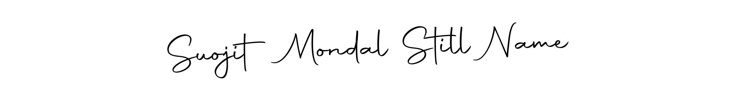 Create a beautiful signature design for name Suojit Mondal Still Name. With this signature (Autography-DOLnW) fonts, you can make a handwritten signature for free. Suojit Mondal Still Name signature style 10 images and pictures png