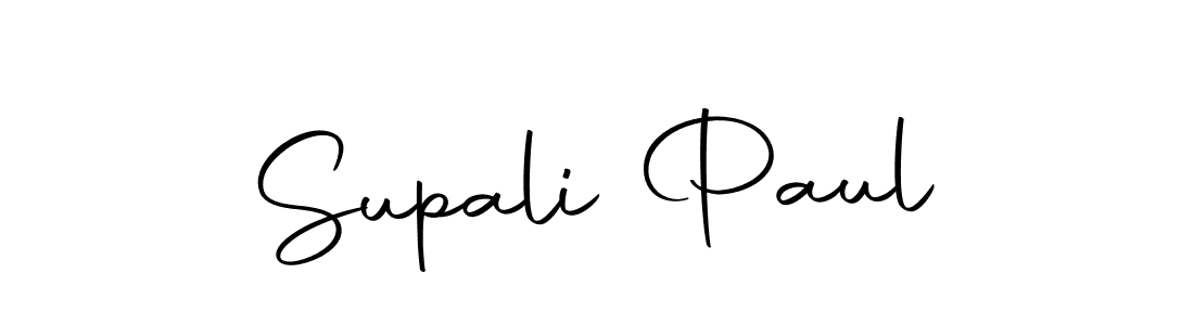 Design your own signature with our free online signature maker. With this signature software, you can create a handwritten (Autography-DOLnW) signature for name Supali Paul. Supali Paul signature style 10 images and pictures png